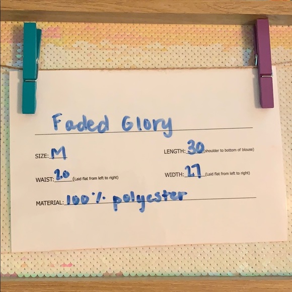 Faded Glory EUC semi sheer paisley dolman blouse - Picture 5 of 5